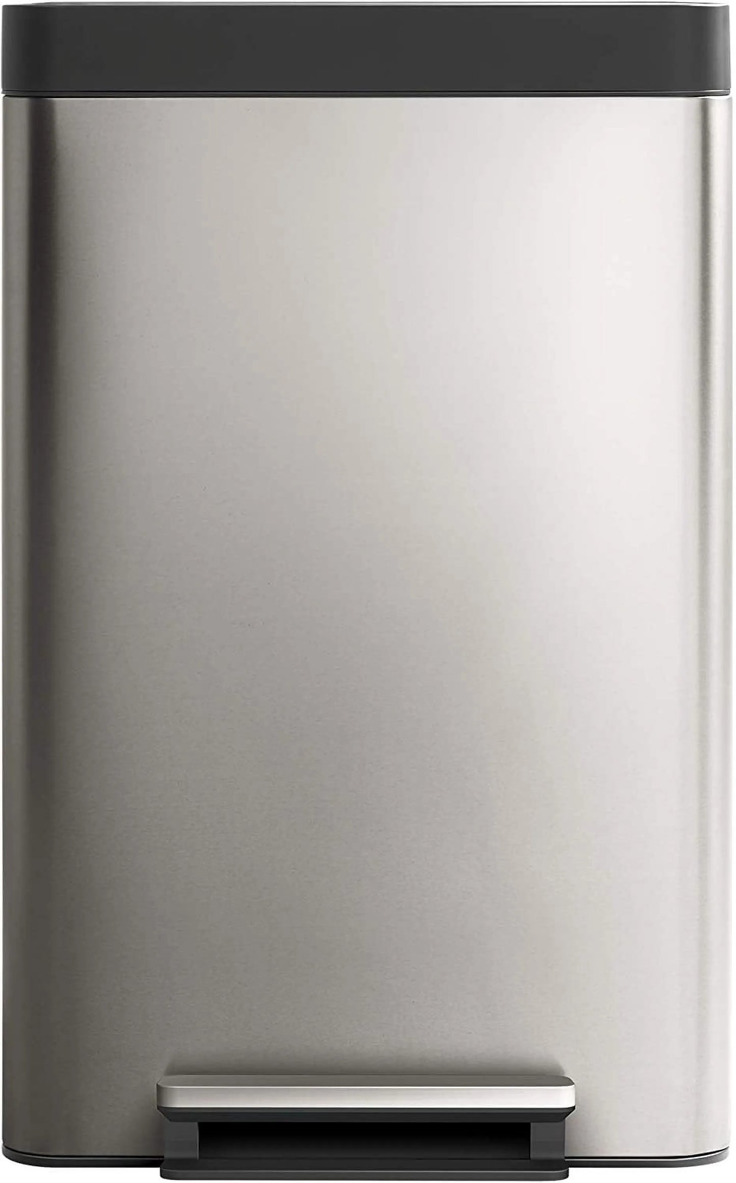 Primole™ 13-Gallon Stainless Steel Step Trash Can